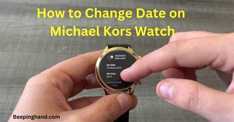 michael kors 6282 datum einstellen|how to change michael kors date.